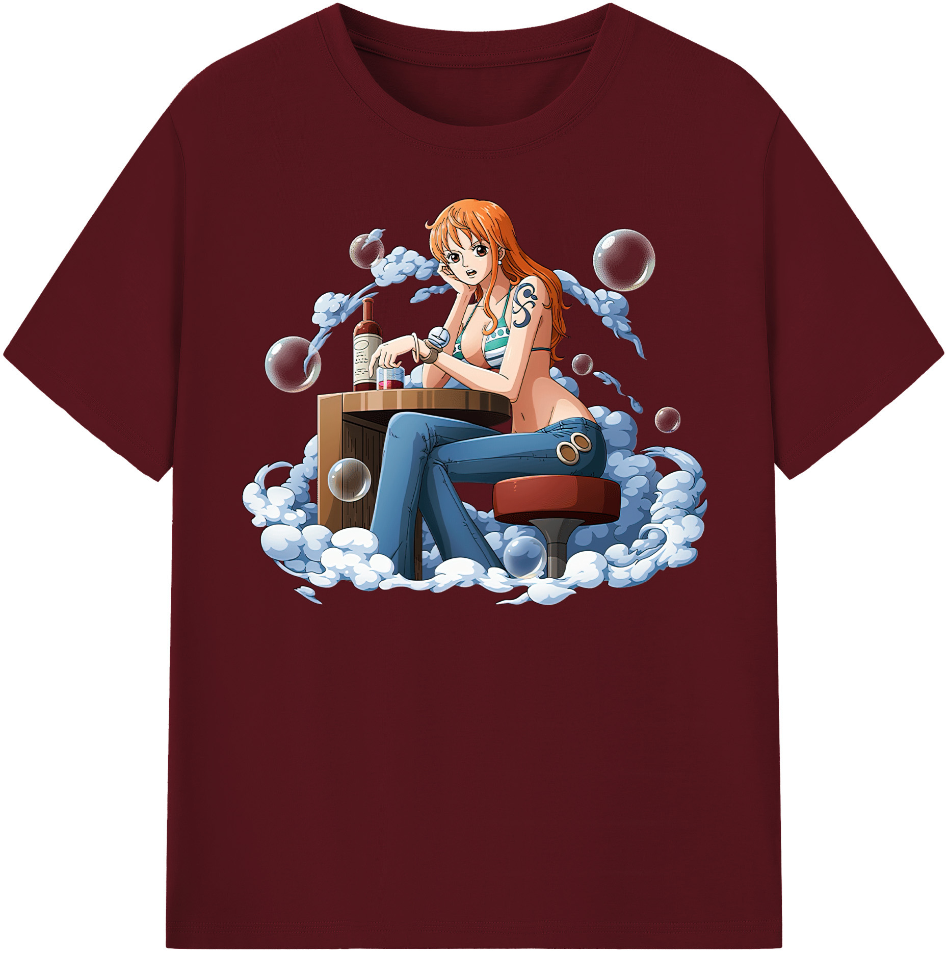 ワンピース ナミ ONE PIECE Nami 綿100％半袖Tシャツ（フロントプリント）